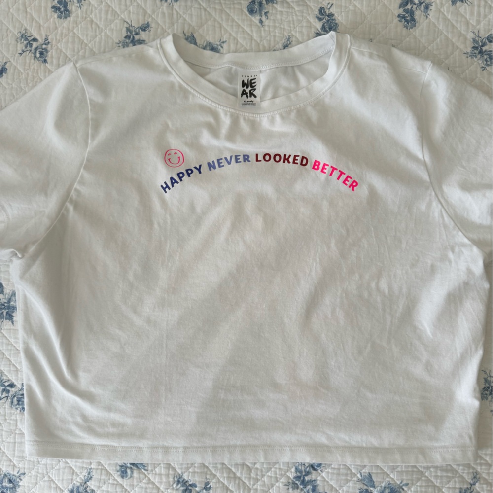 Zumba Happy Crop White XL